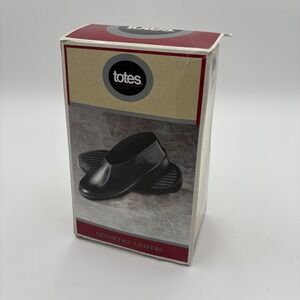 Vintage Totes Black Rubber Geometric‎ Loafers Medium Size Shoe Protection